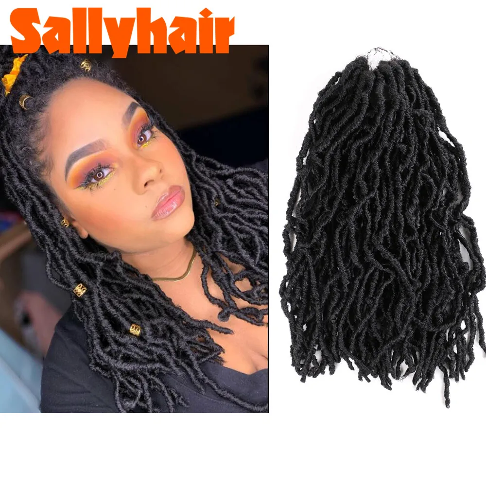 Sallyhair мягкий страшный Бобби Босс Nu Locs вязаные волосы 21 пряди/упаковка Омбре