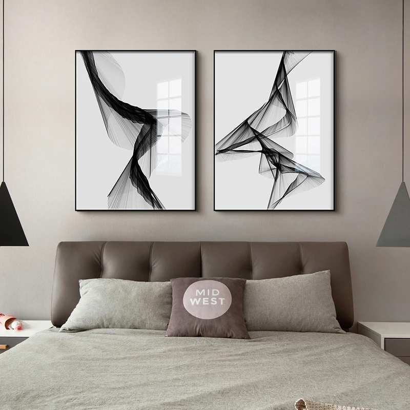Modern Minimalist Waterproof Canvas Wall Art Painting for Home Decor - Stylish Room Decoration image 4
