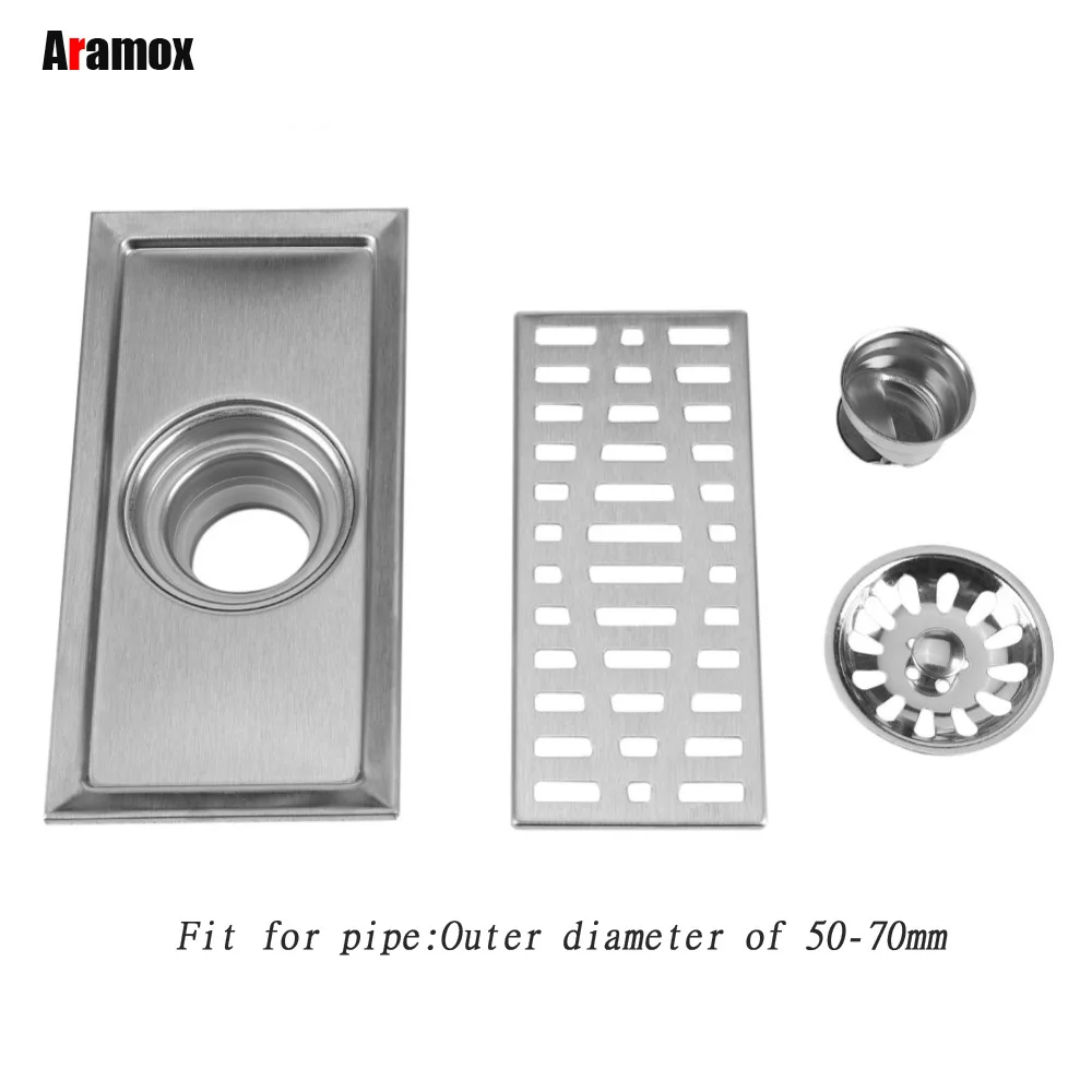 Прямоугольный Слив для пола из нержавеющей стали слив в ванную комнату душа