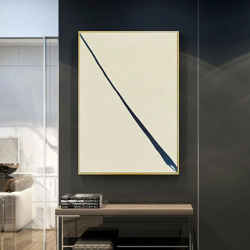 

Abstract Hand Painted Line Geometric Art Nordic Posters Wall Art Canvas Oil Painting Wall Pictures For Living Room Decor