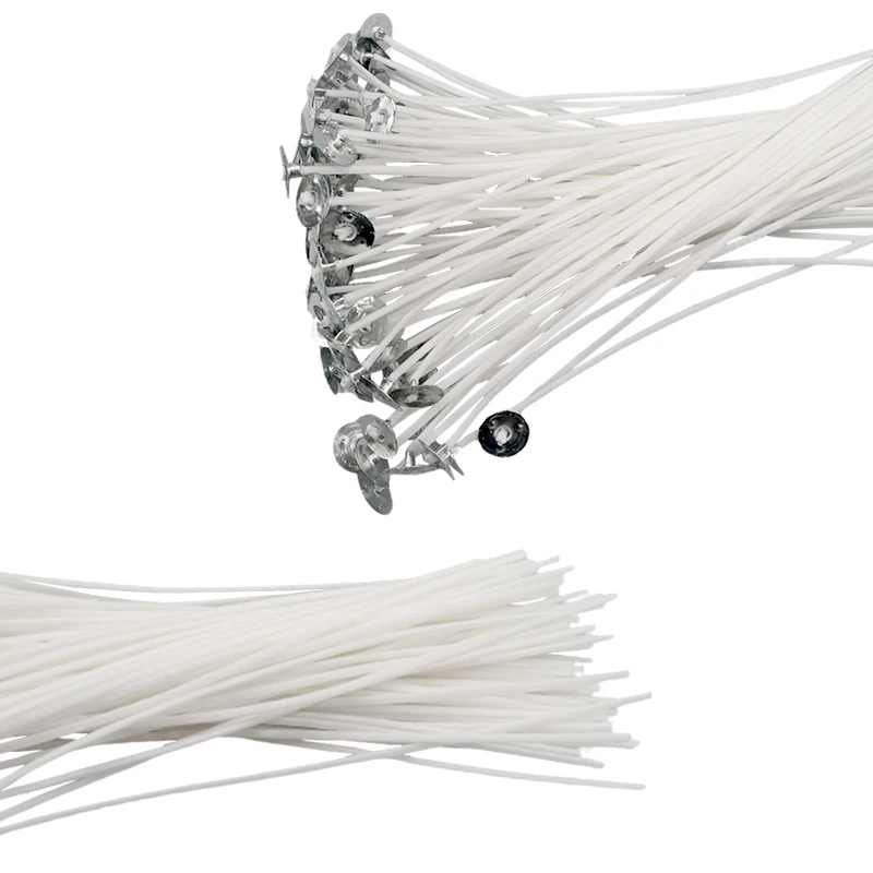 100 шт. хлопковые свечи фитили бездымный воск сердечник из чистого хлопка сделай