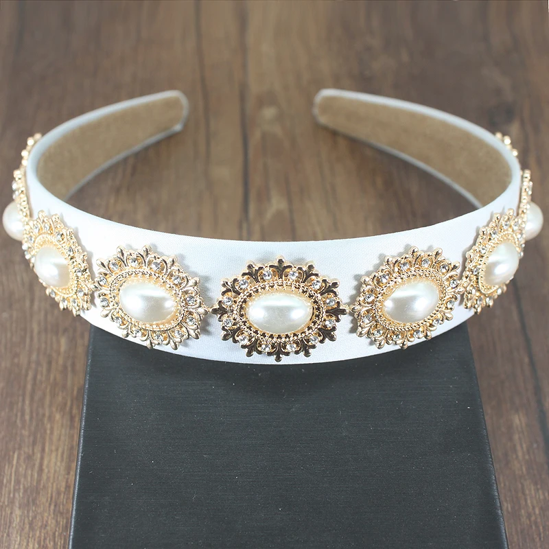Белая женская свадебная корона в стиле барокко аксессуары для волос тиара