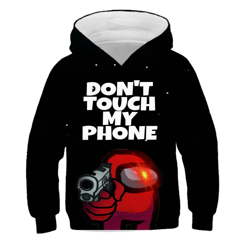

Autumn Hoodie Game Hoodie among 4-14T us Kids Sweatshirt Boy Pullover Girl Hoodie Kids 3D Casual Warm Hoodie Cartoon Jacket