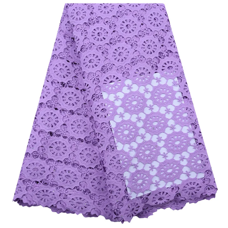 

African Lace Fabric 2020 French Guipure Cord Lace Fabric Embroidered Nigerian Tulle Lace Fabric Swiss For Wedding Dress Party