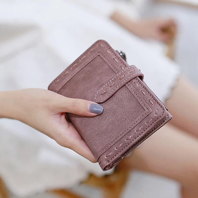 Брендовые дизайнерские женские короткие кошельки MJ Модный складной бумажник из