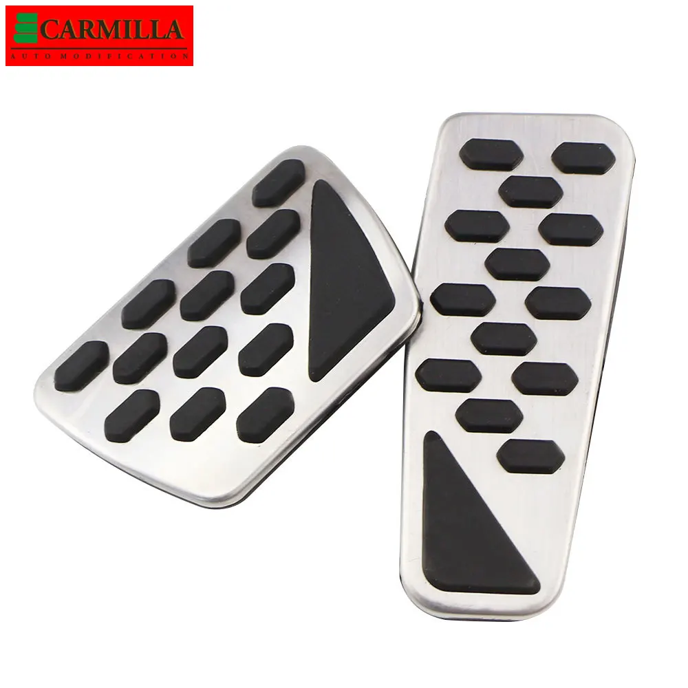 Carmilla Car Gas Brake Pedal Cover Auto Stainless Steel Foot Pedals Pad Kit for Jeep Wrangler JL 2018 2019 2020 2021 Models AT | Автомобили