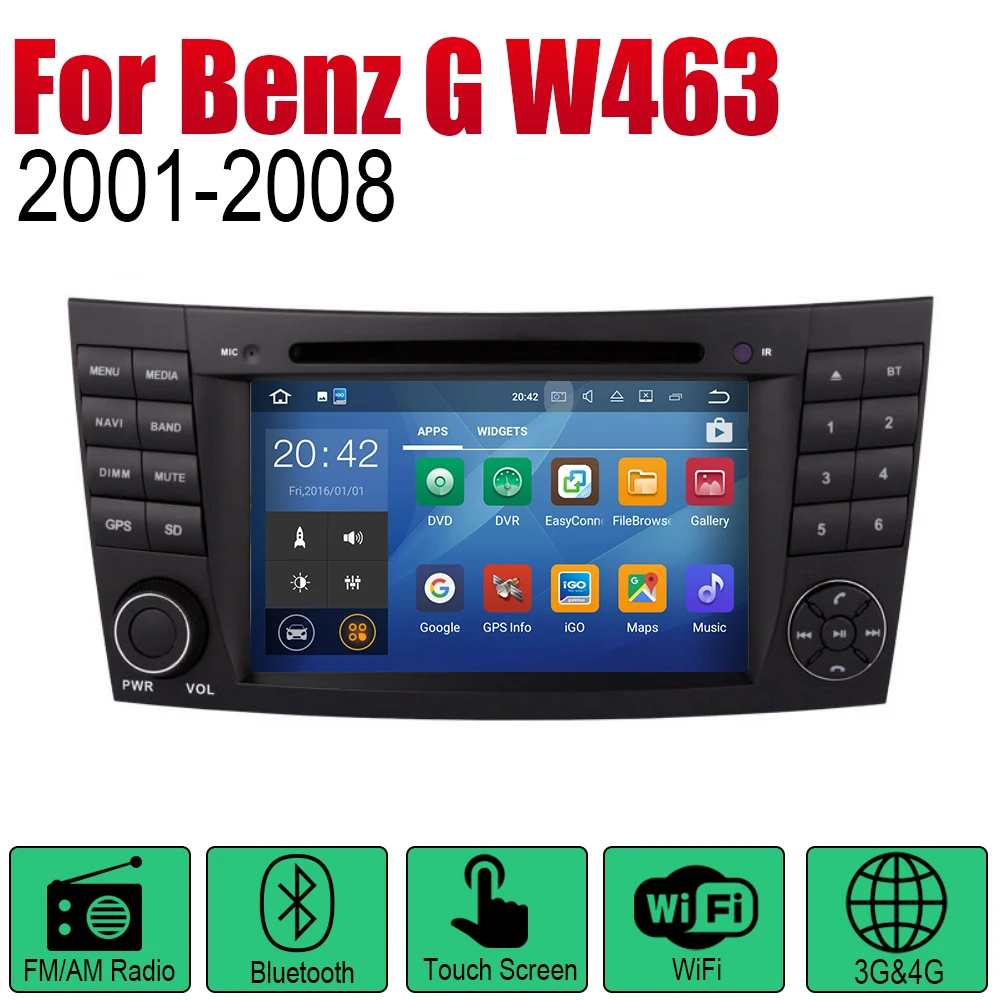 Автомобильный DVD плеер GPS навигация для Mercedes Benz G Class W463 2001 ~ 2008 NTG автомобильный Android