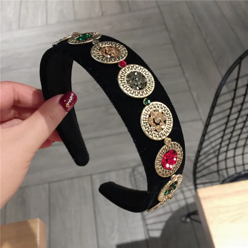 Корейский новый модный обруч с драгоценными камнями и жемчугом для женщин