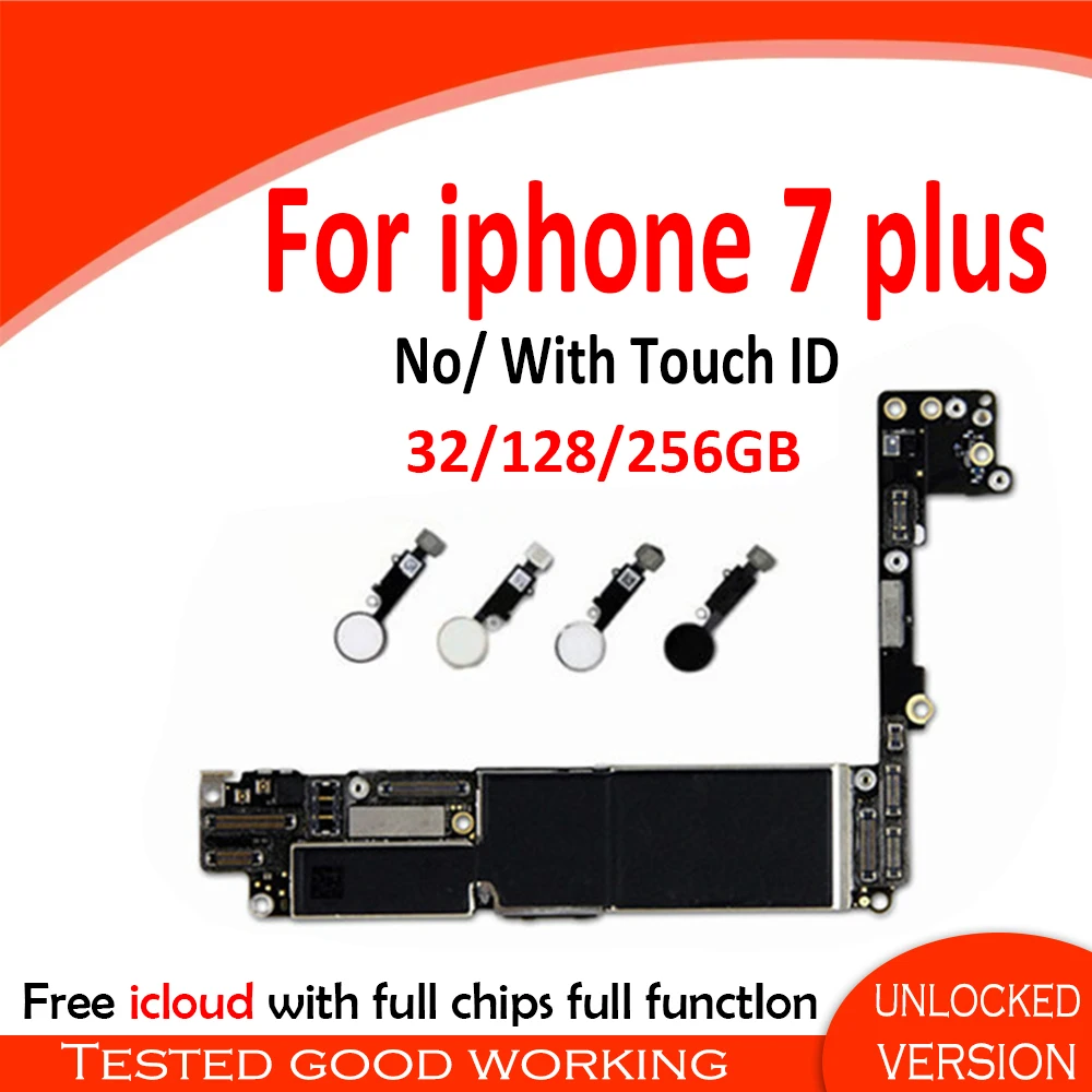 128 ГБ для iphone 7 Plus материнская плата 32 с Touch ID 256 разблокированный GoodTe|Антенны