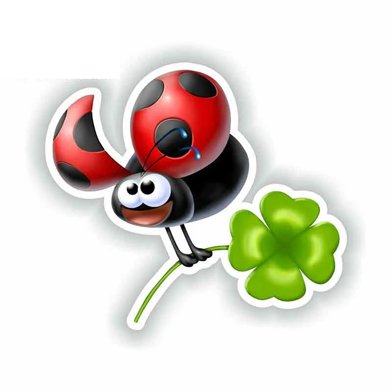 

13CM Boutique Decals Exterior Accessories Ladybug Fine Decal Personality Stickers Car Styling Sticker Body for Car Decor