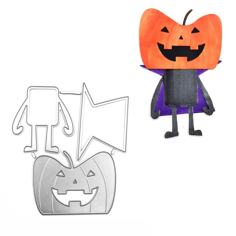 

Halloween Intimidate Pumpkin Head Carbon Steel Cutting Dies DIY Scrapbooking Photo Album Embossing Paper Cards Making