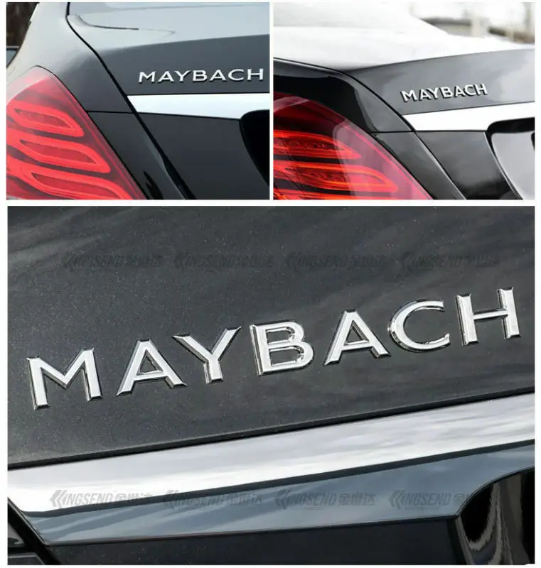 Для Maybach эмблема автомобиля металлический логотип стикер значок для Mercedes Maybach