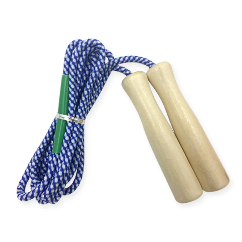 Спортивная Скакалка с деревянной ручкой детское оборудование для фитнеса