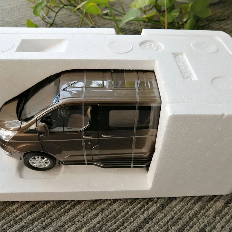 1:18 литая модель для оригинального Ford Tourneo Brown MPV игрушечный автомобиль из сплава