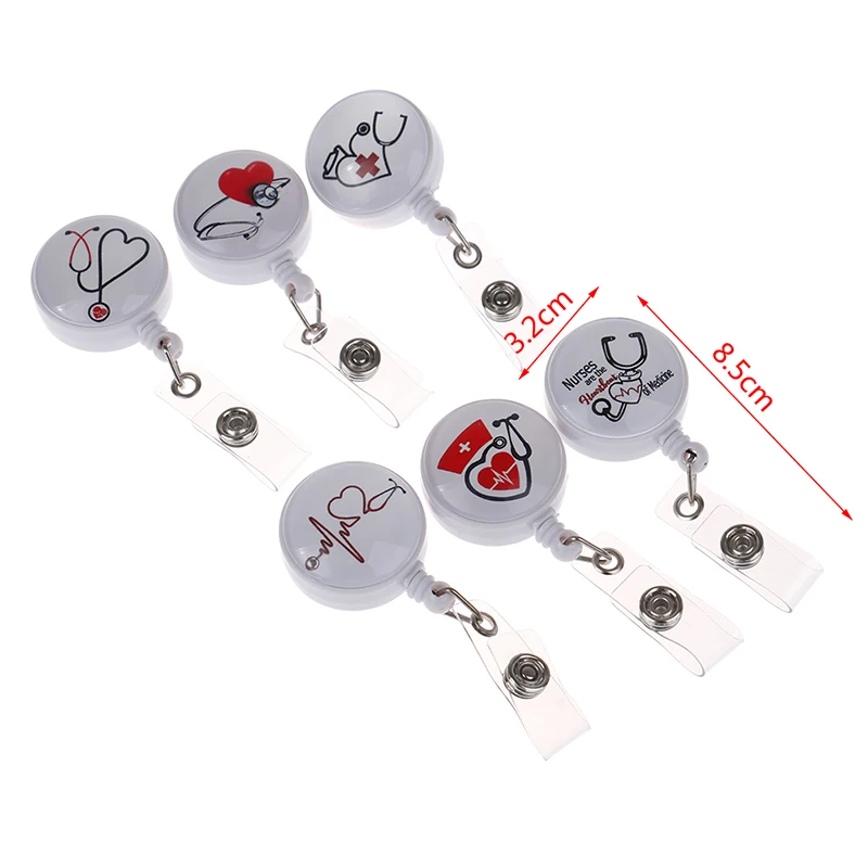 Рождественский выдвижной значок медсестры клипса для студентов врачей Id карта |