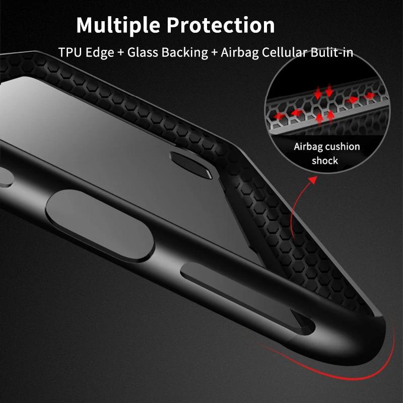 Чехол для телефона из закаленного стекла IPhone X 10 чехлы мобильного чехол iPhone 7 Plus 8