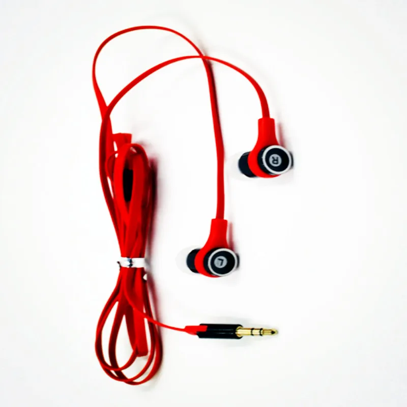 Профессиональная гарнитура в ухо идеальные HiFi звуковые наушники плоский провод