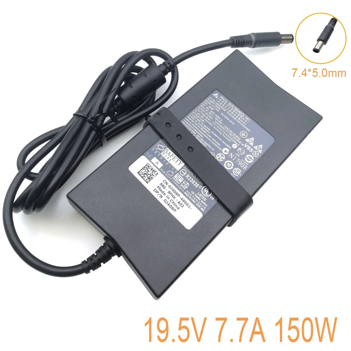 

19.5V 7.7A 150W 7.4*5.0mm DA150PM100-00 laptop charger for Dell Alienware M14X M15X Inspiron M1710 2320 5160 ADP-150RB PA-5M10