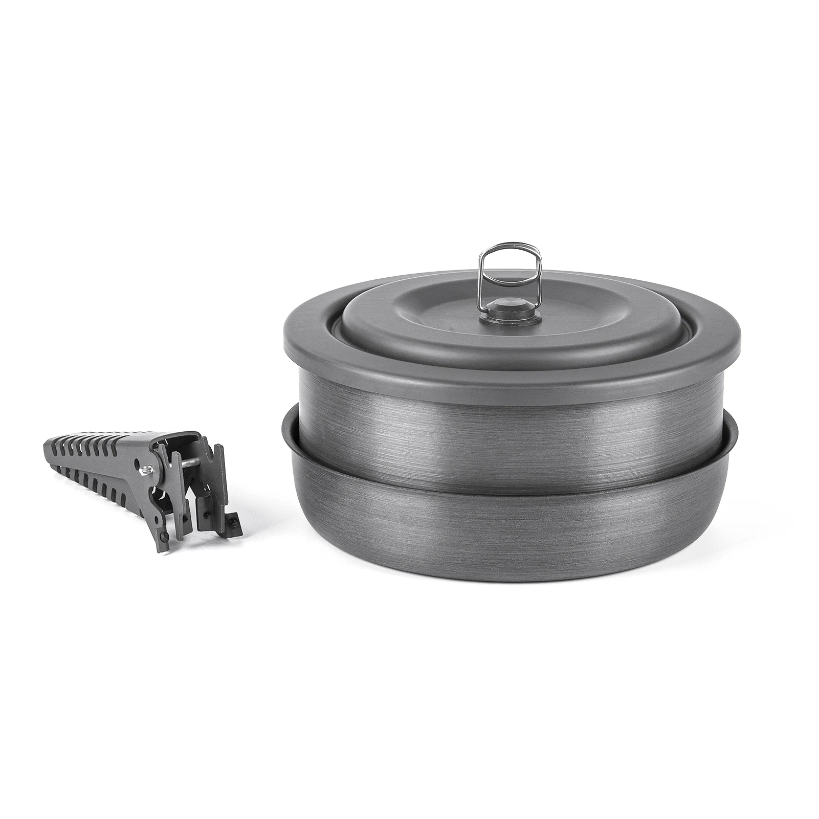 Набор из 5 твердых анодированных кастрюль и сковородок алюминиевого сплава