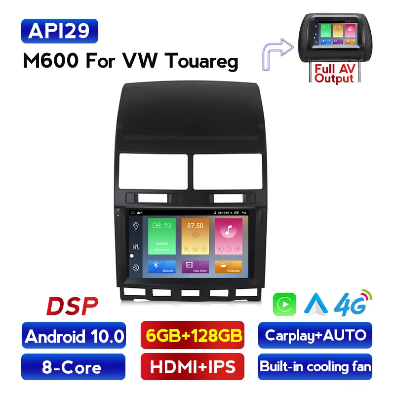 MEKEDE Android автомобильный DVD для VW Touareg Multivan (2002 2010) GPS 4G Bluetooth Радио RDS USB управление