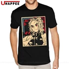 Рубашка Kimetsu No Yaiba Rengoku Kyoujurou большого размера, мужская рубашка в стиле гранж с коротким рукавом, Мужская Роскошная брендовая винтажная одежда 80-х