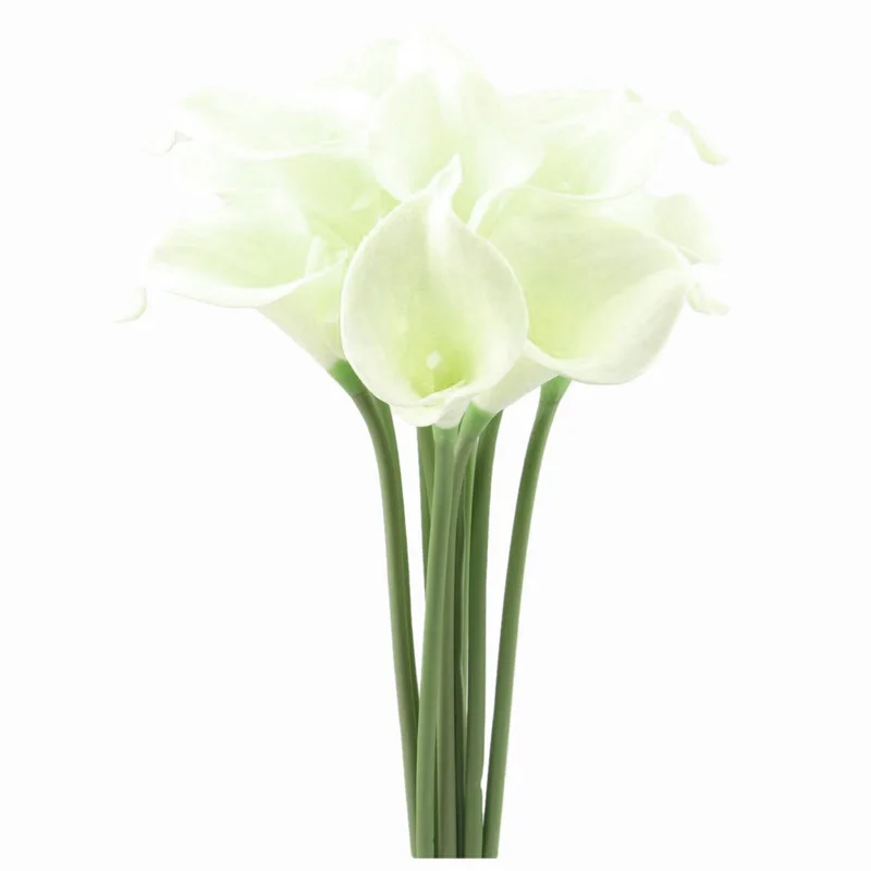 Калла Лилия Свадебный букет голова Настоящее прикосновение цветок букеты (10