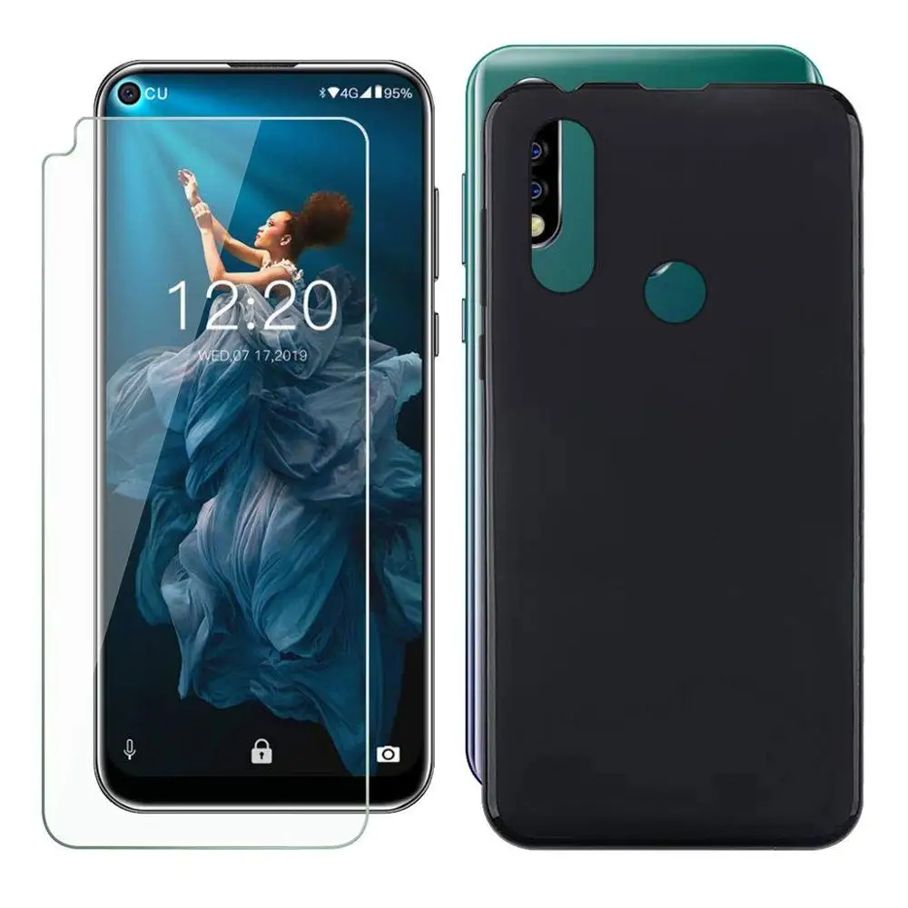 Мягкий чехол из закаленного стекла для Oukitel C17 Pro матовый мягкий ТПУ Защитная