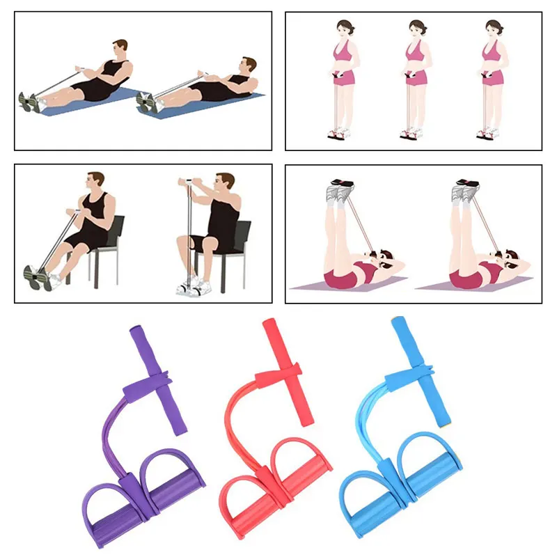 Эластичные ленты для фитнеса 4 трубы спортивных тренировок | Спорт и развлечения