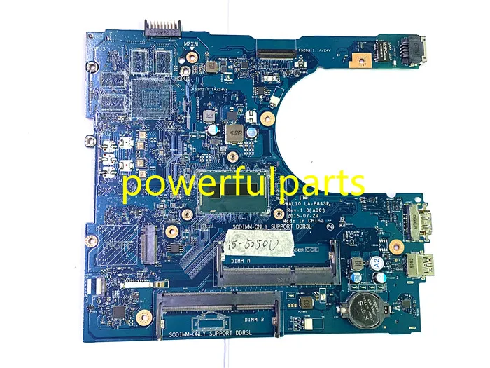 100% работа для материнской платы dell inspiron 5578 5558 0XCFXD шатуна 10 LA B843P SR26C встроенный