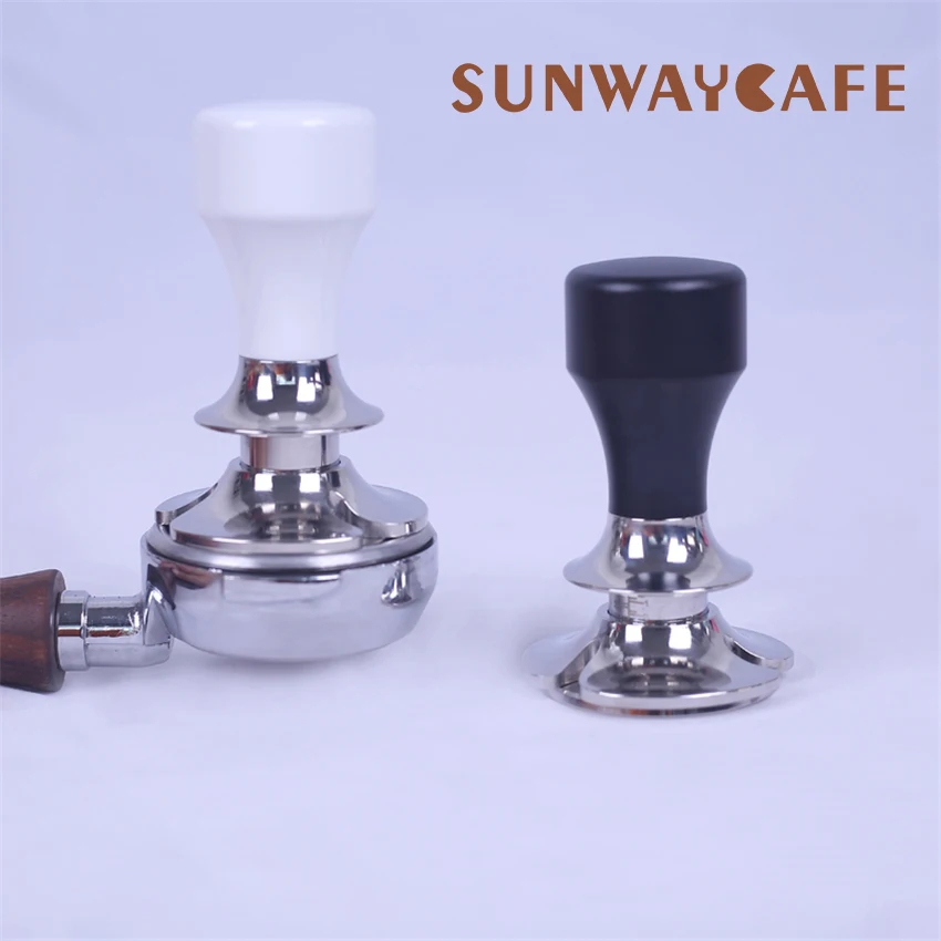 Регулируемый 58 5 мм кофе Темпер из нержавеющей стали плоское прессованное