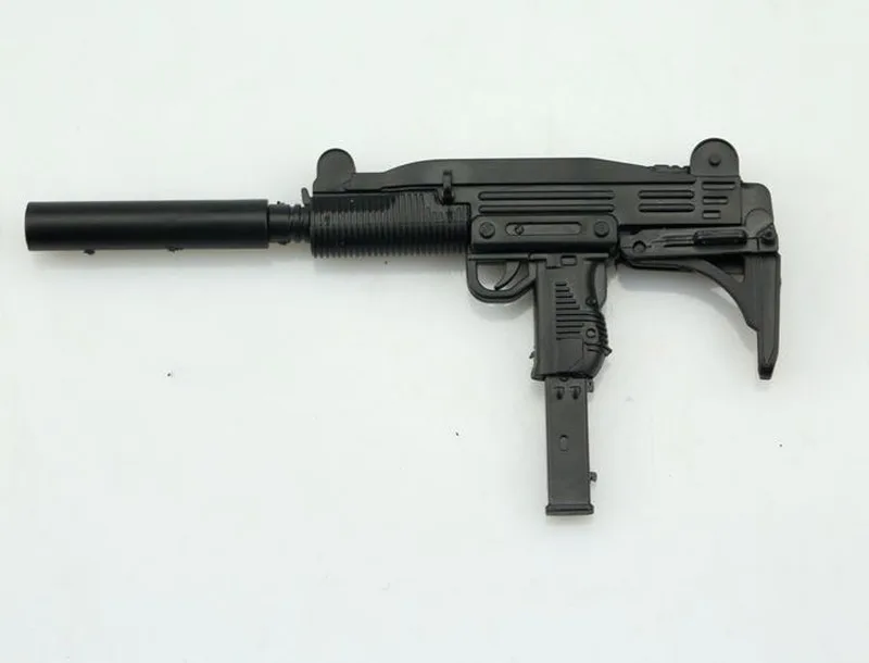 Масштаб 1:6 пулемет UZI пластиковая Сборная модель 4d оружия для солдат 12 дюймов экшн