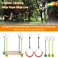 cildren climbing ninja rope line obstacle training equipment kids fun slack line outdoor childrens sports equipment ru cl