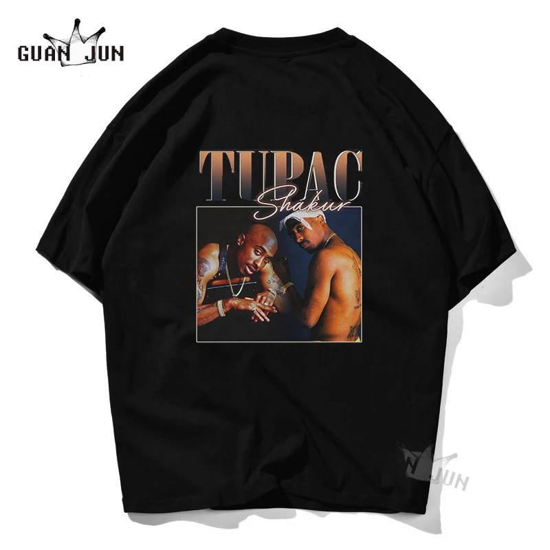 

Hip Hop Men' Tshirt Vintage Punk Gothic Cool Unisex Cotton Black Short Sleeve T Shirt Tupac Funny Streetwear T-Shirt Harajuku