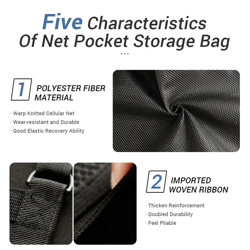 Portable Car Ceiling Storage Net Interior Auto Organizer Mesh Nets Vehicle Bag Cargo Pocket Goods Accessori | Автомобили и