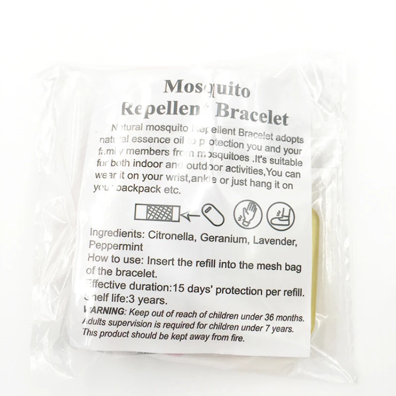 

Mosquito Repellent Bracelet Mosquito-proof Outdoor Wrist Ankle Insect Repellent Wristband Free 4 Mosquito Repellent Tablets