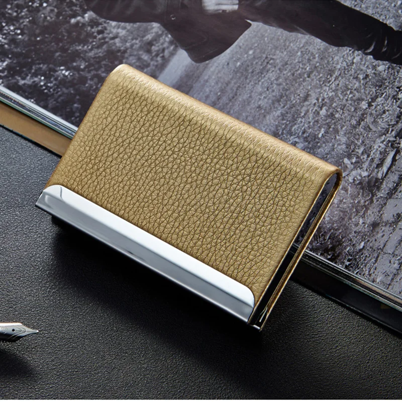 YAMBUTO 2021 визитница унисекс алюминиевая искусственная кожа удостоверение личности