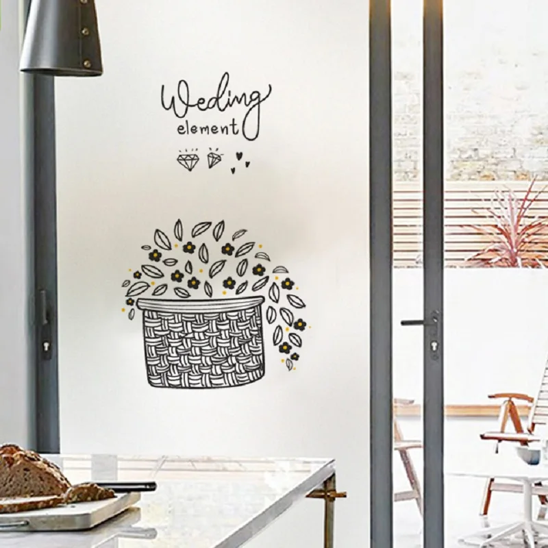 

Custom Size Static Cling Window Film Plant Pattern Private Home Decals Tint-FIlm For Home Office Restaurant 40cmx80cm