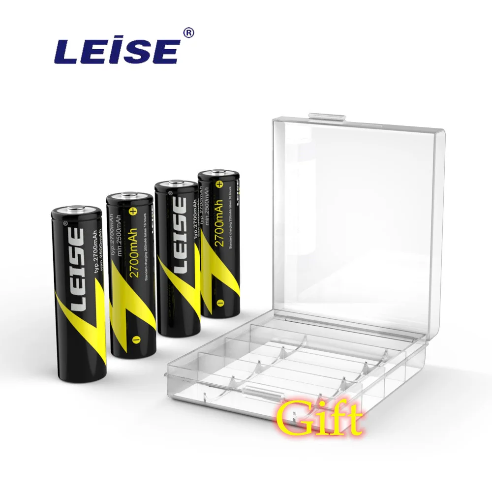 LEISE AA 2700mah Nimh перезаряжаемая батарея 1,2 v с аккумулятором чехол аккумуляторы 2a Ni-MH для радиоуправляемых игрушек мышь микрофон