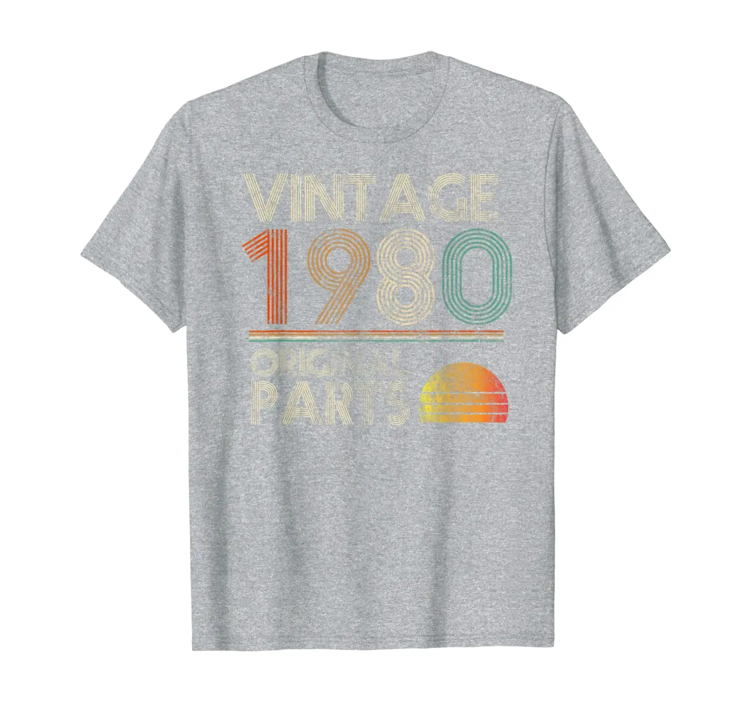 

Vintage Original Parts Birthday 1980 39th Retro Style T-Shirt