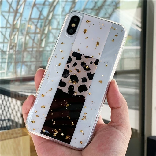 Чехол TRISEOLY из золотистой фольги с леопардовым принтом для huawei P8 P9 P10 Lite Plus для mate 10 20 Pro Honor 6X9 8 Lite Nova 3 3i, мягкий чехол