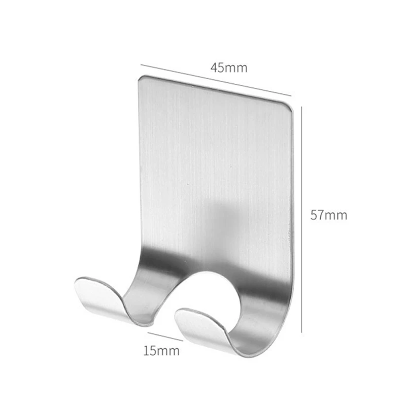 

304 Stainless Steel Razor Holder for Men's Shaving Shaver Shelf Bathroom Viscose Razor Hook Wall Adhesive Storage Rack Hanger