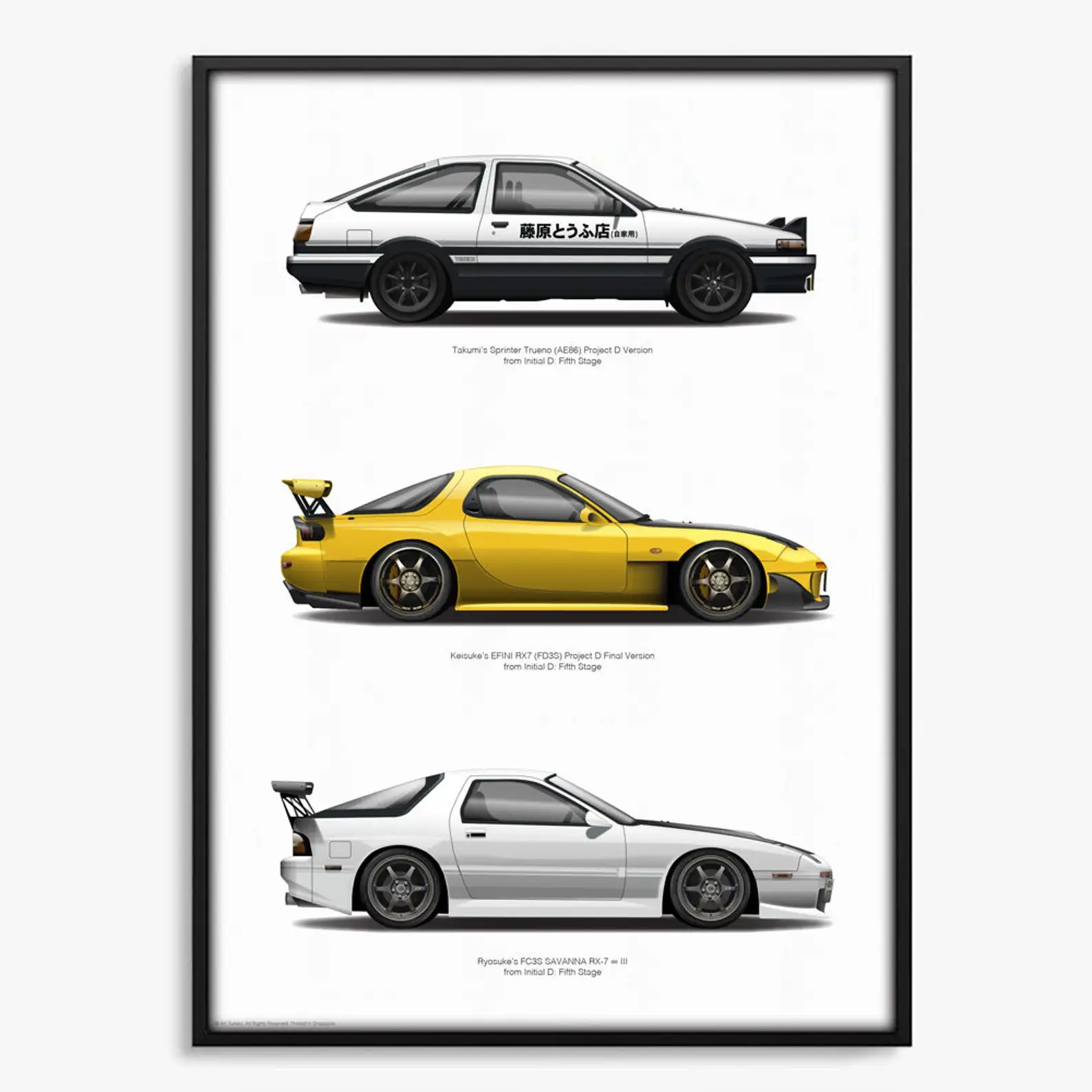 Supra автомобильный плакат MK5 спортивный автомобиль Форсаж GTR AE86 картина настенное