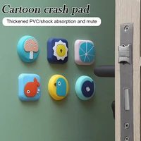 door stoppers wall protector with strong adhesive reusable bumper protector cartoon quiet shock absorbent pad ts3