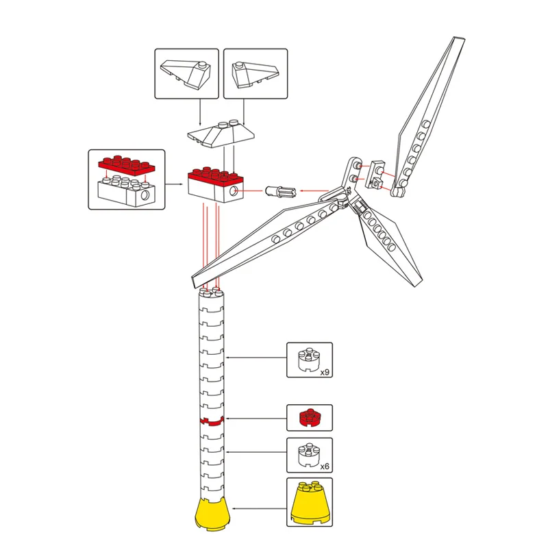 Конструктор &quotсделай сам&quot миниатюрная ветряная мельница креативная модель