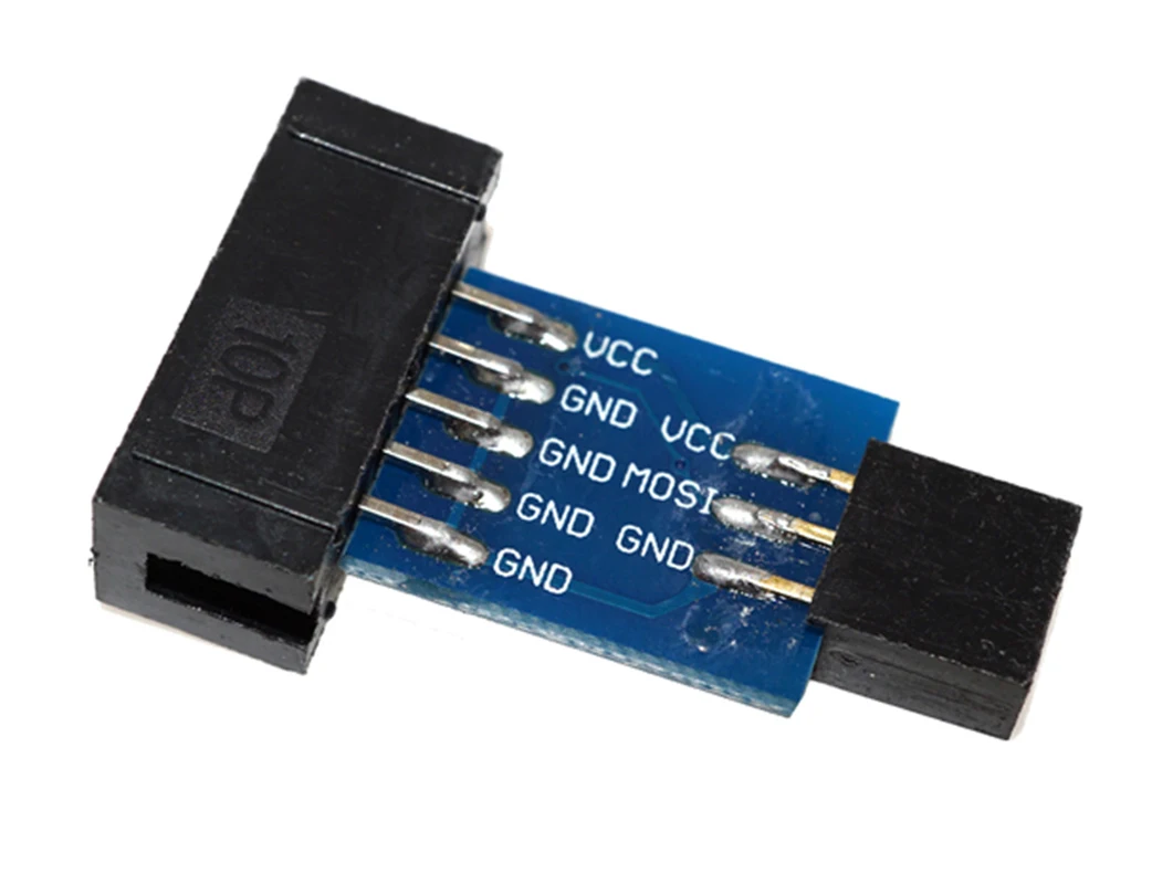 5pcs 10 Pin to Standard 6 Pin Adapter Board For AVRISP USBASP STK500