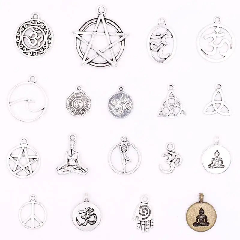 Оптовая продажа 30 шт. металлические браслеты OM подвески для самостоятельного