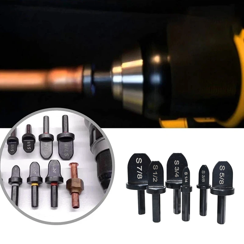 

Time Promotion-Forging Tool Bit Set for Pipe Expanding 6PCS Electric Tools for Air Conditioner Install FKU66