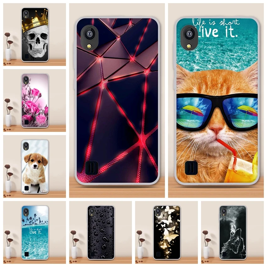 Чехол для ZTE Blade A5 2019 силиконовый мягкий чехол из ТПУ задняя крышка телефона