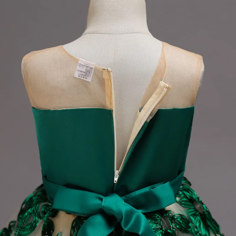 Платье для девочек 2-12 лет Рождественская одежда подростков летнее вечернее