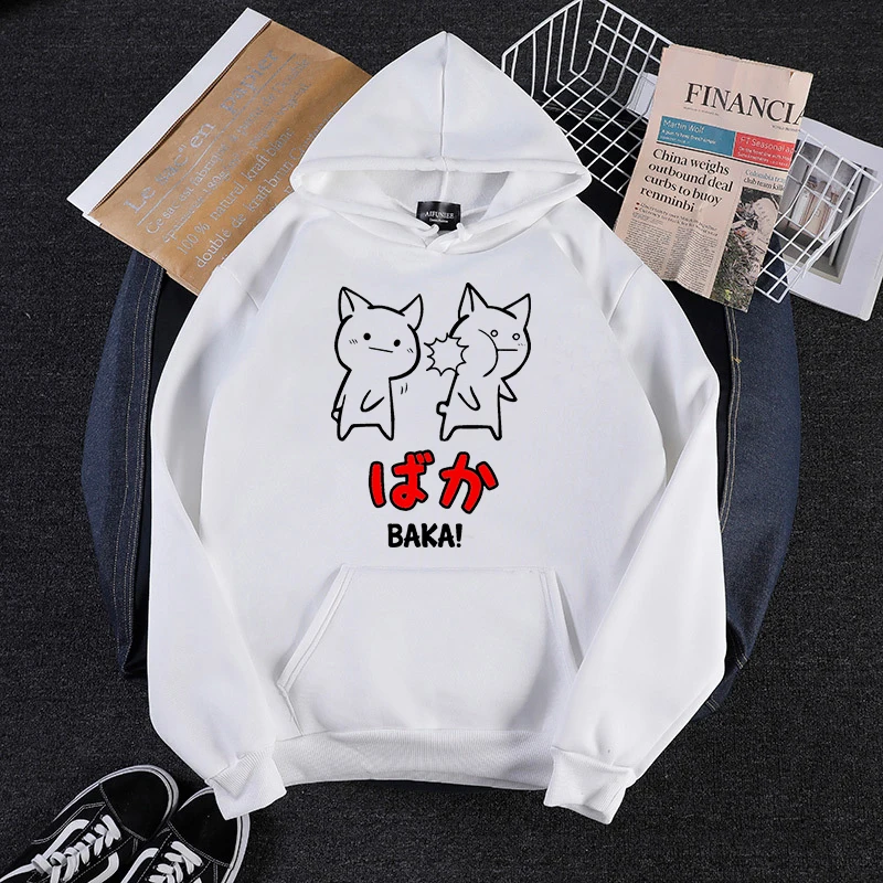 Толстовка с капюшоном Baka Rabbit Slap печатная Лоскутная простая Толстая